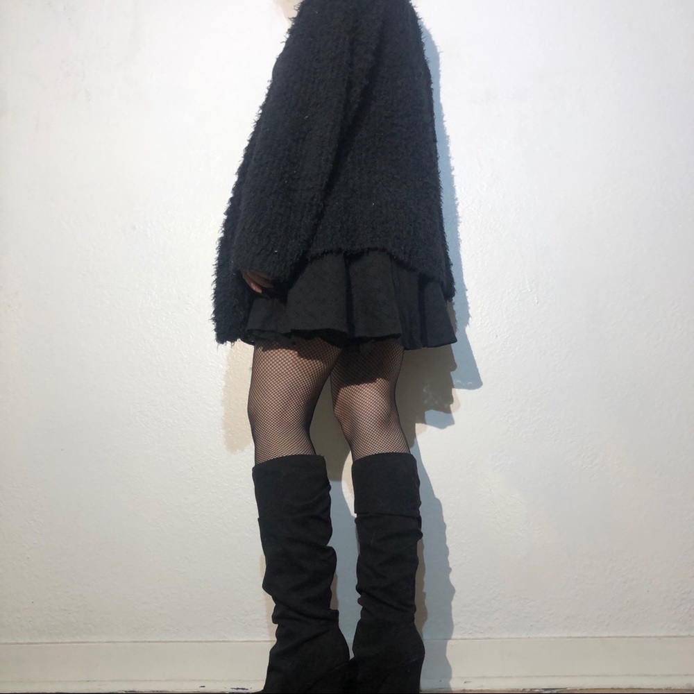 Black Fuzzy Sweater - Picture 2 of 2